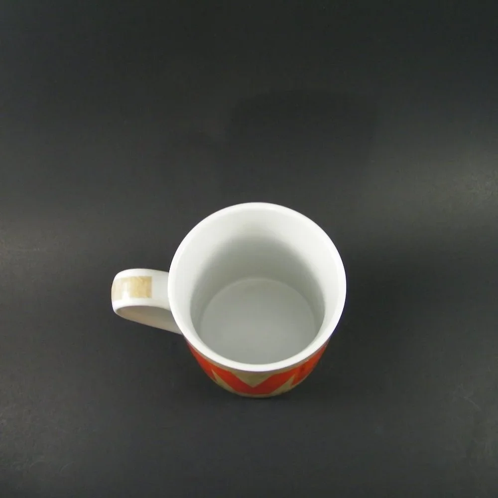 Pier 1 Porcelain Coffee / Tea Alphabet Mug. 